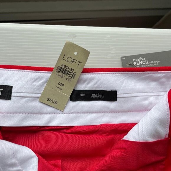 NWT  Loft 00P Marisa Pencil Ankle Slim pant - Picture 2 of 2